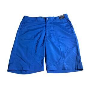 Pebble Beach Mens Blue Dry-Luxe Performance Short L/36